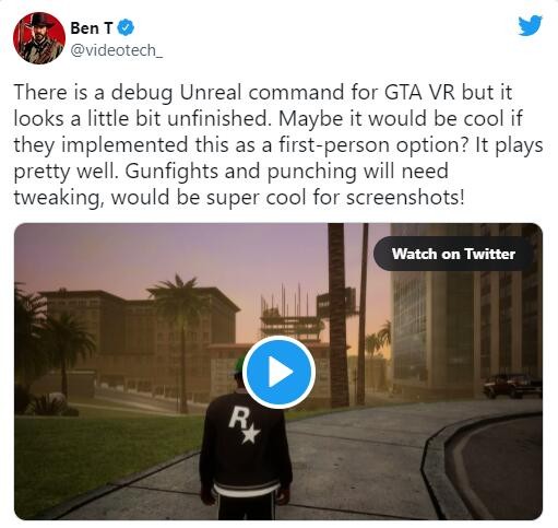 《GTA：三部曲-终极版》发现未完成VR模式