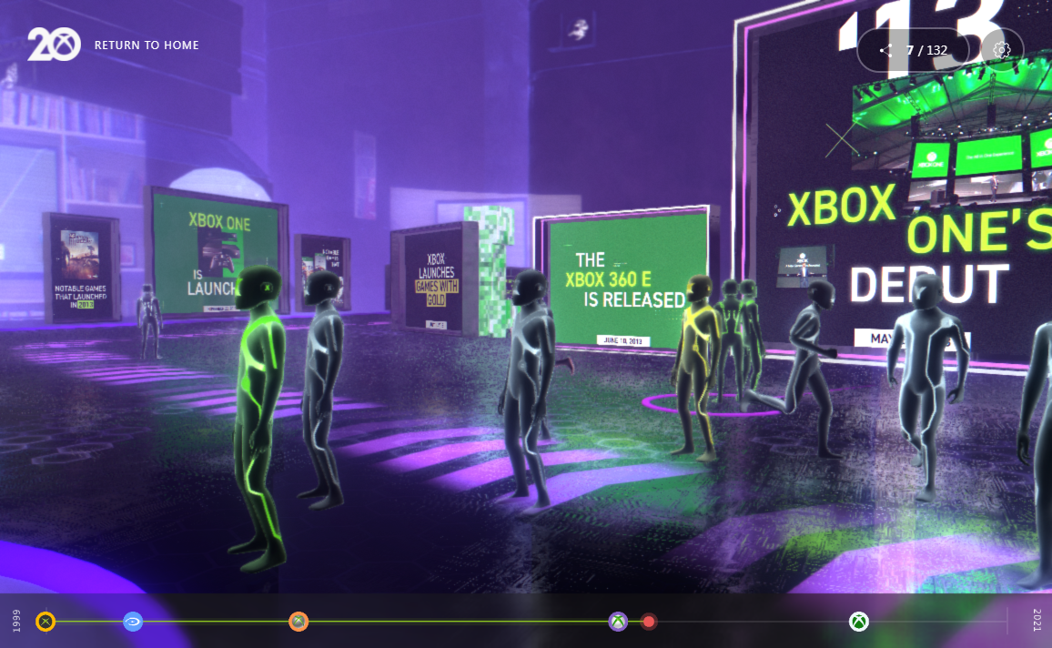 Xbox上线20周年纪念网站 互动博物馆回顾得与失